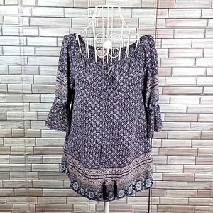 Bailey and Chloe floral summer blouse Size M